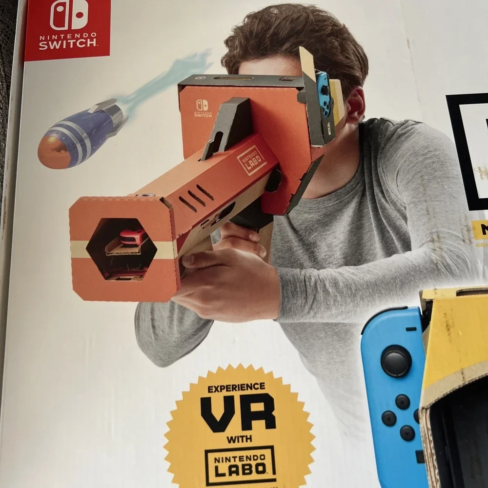 Set Of 2 Nintendo Labo Toy-Con 02 Robot Kit & Con 04 VR Kit Make Play Discover